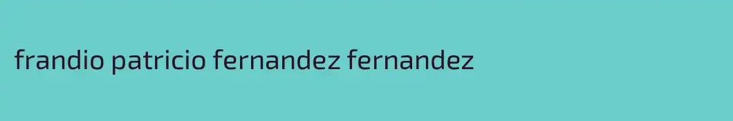 frandio patricio fernandez fernandez